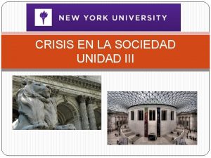 CRISIS EN LA SOCIEDAD UNIDAD III Unidad III