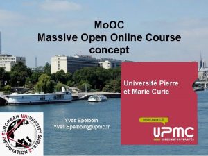 Mo OC Massive Open Online Course concept Universit