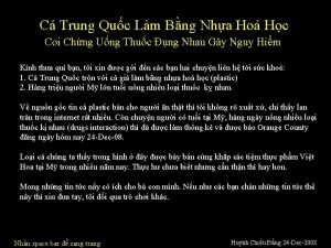 C Trung Quc Lm Bng Nha Ho Hc