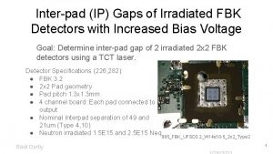 Interpad IP Gaps of Irradiated FBK Detectors with