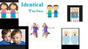 Identical Twins Genome The complete set of genetic