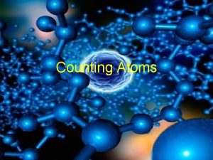 Counting Atoms Atoms What is the Atomic Number