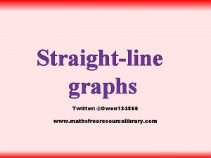 Straightline graphs Twitter Owen 134866 www mathsfreeresourcelibrary com