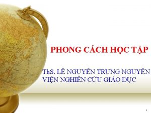 PHONG CCH HC TP Th S L NGUYN