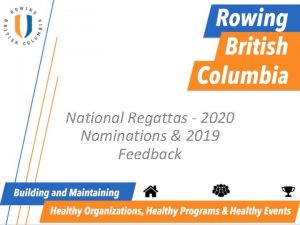 National Regattas 2020 Nominations 2019 Feedback National Regattas