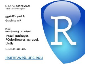 EPID 701 Spring 2020 R for Epidemiologists ggplot