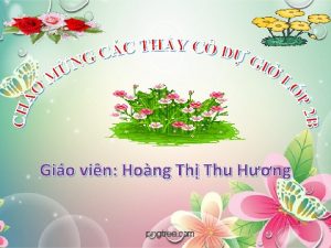 Gio vin Hong Th Thu Hng Th t