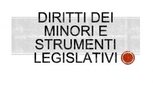 1 2 3 Riconoscimento dei diritti principali dei