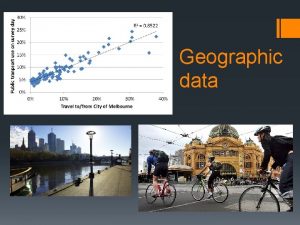 Geographic data Types of Geographic data Surveys Photographs