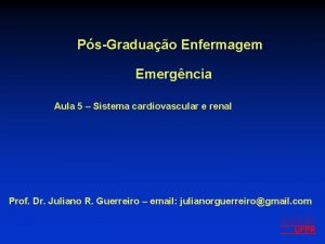 PsGraduao Enfermagem Emergncia Aula 5 Sistema cardiovascular e