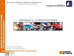 PROCEDIMIENTO DE EVALUACIN Y ACREDITACIN DE COMPETENCIAS AGENCIA