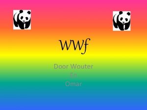 WWf Door Wouter En Omar Wat is WWF