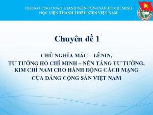 TRUNG NG ON THANH NIN CNG SN H