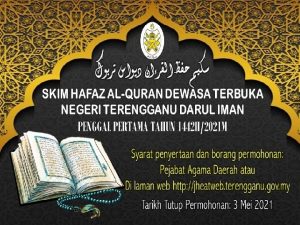 JABATAN HAL EHWAL AGAMA KHUTBAH MULTIMEDIA TERENGGANU Siri