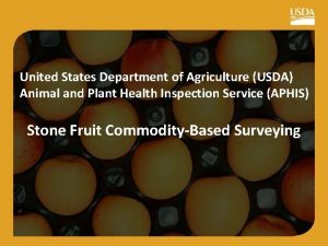 United States Department of Agriculture USDA Animal and