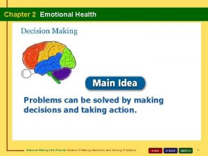 Chapter 2 Emotional Health Problems can be solved