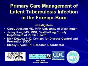 Primary Care Management of Latent Tuberculosis Infection in