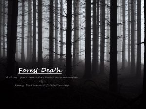 Forest Death A choose your own adventure horror