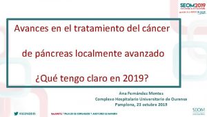 Avances en el tratamiento del cncer de pncreas