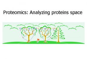 Proteomics Analyzing proteins space Protein families Why proteins