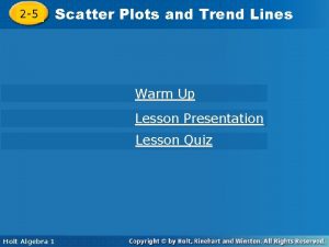 Plots and Trend Lines 2 5 Scatter 4