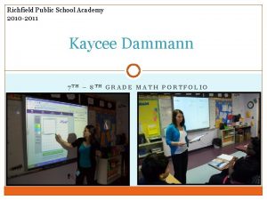 Richfield Public School Academy 2010 2011 Kaycee Dammann