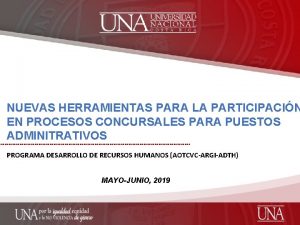 NUEVAS HERRAMIENTAS PARA LA PARTICIPACIN EN PROCESOS CONCURSALES