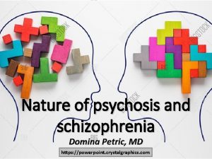 Nature of psychosis and schizophrenia Domina Petric MD