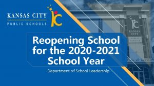 Reopening School for the 2020 2021 School Year