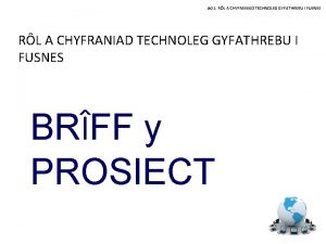 AO 1 RL A CHYFRANIAD TECHNOLEG GYFATHREBU I