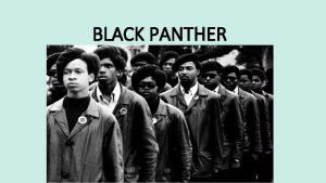 BLACK PANTHER Black panther party BPP eller som