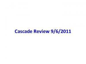 Cascade Review 962011 EUCARD ACE 3 P ACE