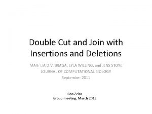 Double Cut and Join with Insertions and Deletions