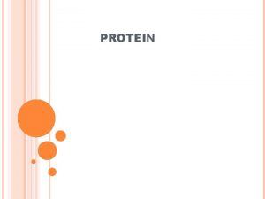 PROTEIN SYAFRIANI PROGRAM STUDI ILMU KESEHATAN MASYARAKAT STIKES