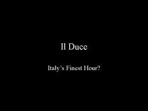 Il Duce Italys Finest Hour Lets Review Quick