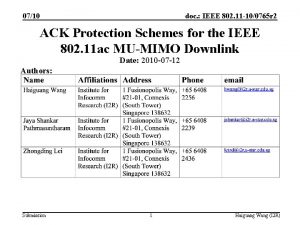 0710 doc IEEE 802 11 100765 r 2