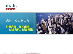 PresentationID 2008 Cisco Systems Inc All rights reserved