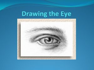 Drawing the Eye The eyeballs themselves are simply