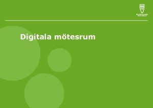 Digitala mtesrum Olika plattformar att mtas digitalt Skype