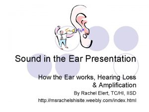 Sound in the Ear Presentation How the Ear