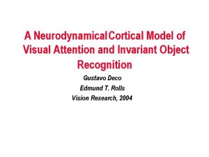 A Neurodynamical Cortical Model of Visual Attention and