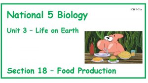 National 5 Biology Unit 3 Life on Earth