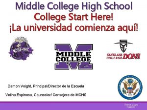 Middle College High School College Start Here La