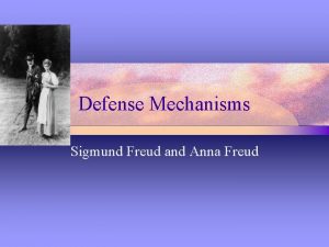 Defense Mechanisms Sigmund Freud and Anna Freud Reminders