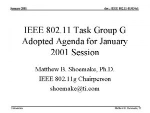 January 2001 doc IEEE 802 11 01034 r