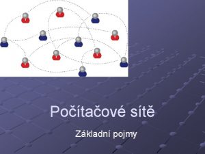 Potaov st Zkladn pojmy Jak pojmy pat k