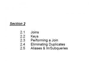 Drill Consider the following tables with the following