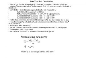 Zeta Zero Pair Correlation Zeros of zeta function