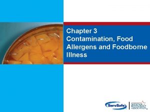 Chapter 3 Contamination Food Allergens and Foodborne Illness
