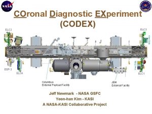 ELC 2 COronal Diagnostic EXperiment CODEX ELC 3